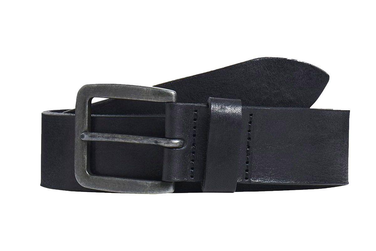 Jack And Jones Jacvictor Leather Belt Noos Ζώνη Casual (12152757 BLACK) Μαύρο